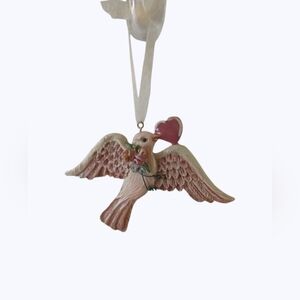 Dove With Heart Hanging Decor